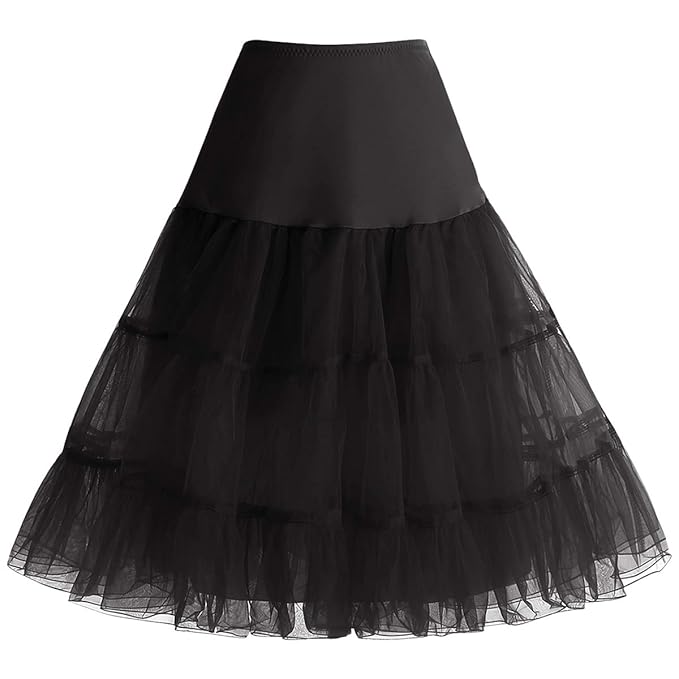 bbonlinedress Organza 50s Vintage Rockabilly Petticoat Underskirt