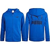 PUMA Boys Zip Up Hoodie - Cozy Performance Fleece Kids Zip Up Hoodie for Boys - Athletic Sweatshirt for Sports and Daily Wear