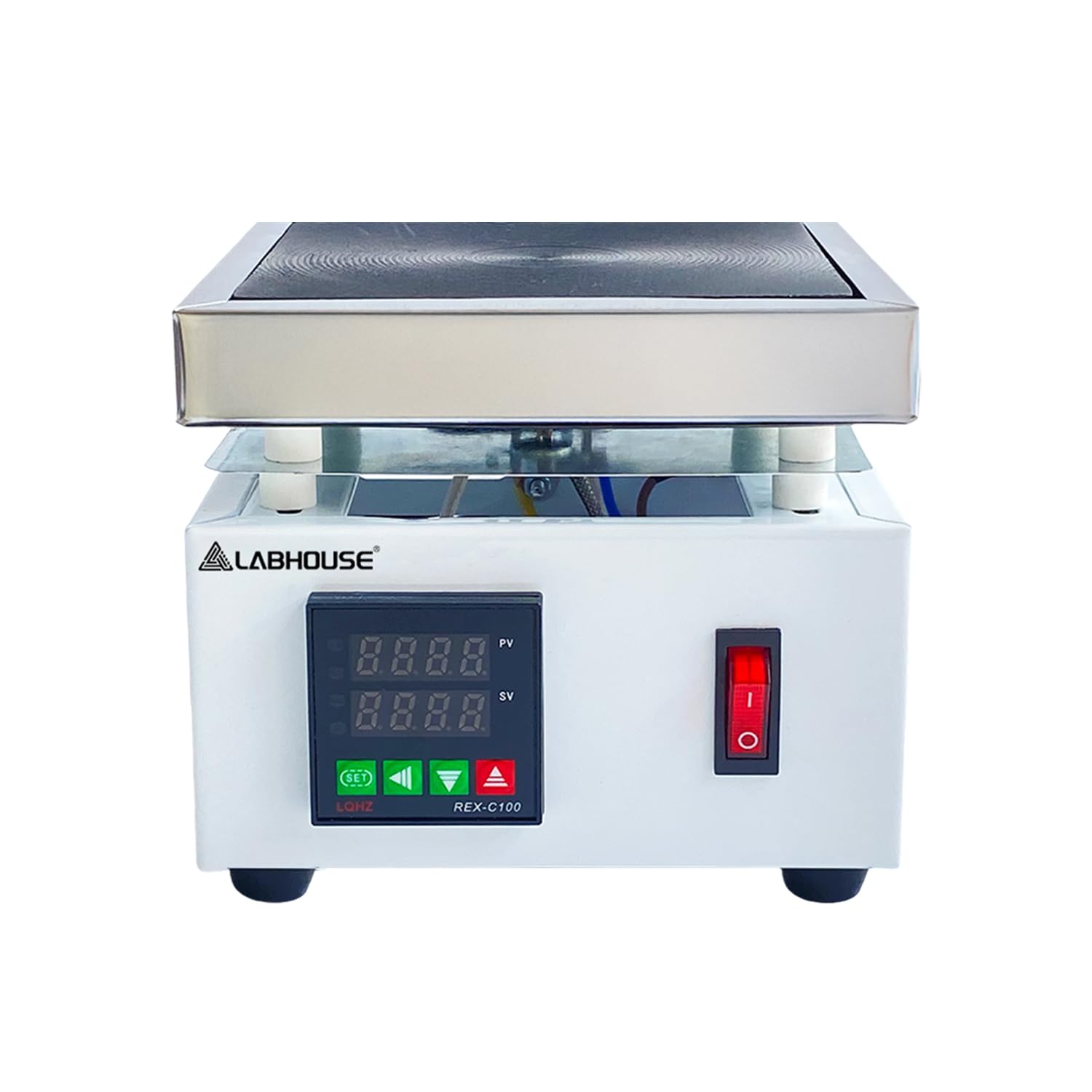 Photo 1 of LABHOUSE Digital Cast Iron Soldering Hot Plate 110V 1000W Microcomputer Electric Preheat Welder Hotplate Single Heating Stations Heater for Lab Use(120x120mm)