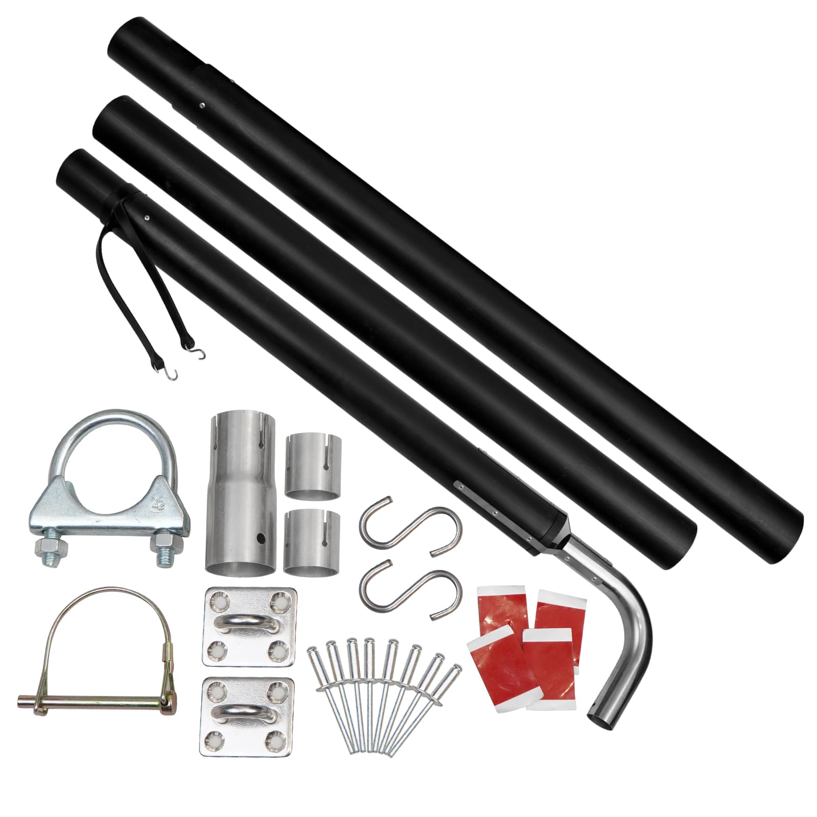 Photo 1 of ZIBOPAR compatible with RV Generator Exhaust Venting System part compatible with Most RV Exhaust Systems replace 44461 compatible with RV generator exhaust Extension kit 136inch