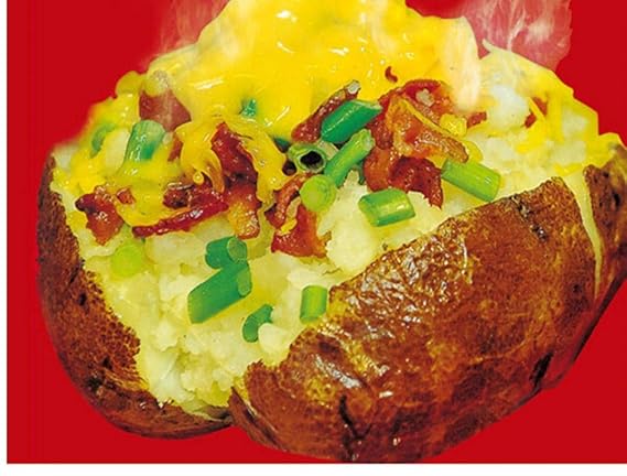 TOSSPER Rojo Lavable Olla Bolsa de Patatas al Horno de cocción con ...