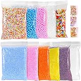 Case of 2 Boxes, 14-Packs per Box, A Box Including 14 Packs Approx 60,000 PCS Decorative Slime Beads for Arts Crafts for Kids Children Students Back to School Slime Toy
