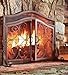 Plow & Hearth Metal Fireplace Screen Crest Arch Copper | 38
