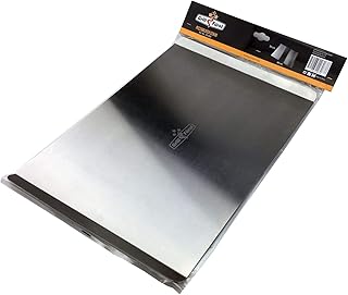 Grillfuerst Pizzablech eckig aus Edelstahl - Abmessungen 40 cm x 30 cm - zur Vorbereitung und den Transport des Pizzateiges