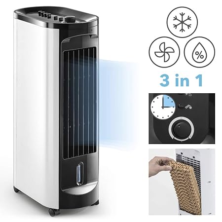 TROTEC Aircooler/mobiles Klimagerät PAE 10 3 in 1 - Gerät Luftkühler, Ventilator, Luftbefeuchter, und Lufterfrischer