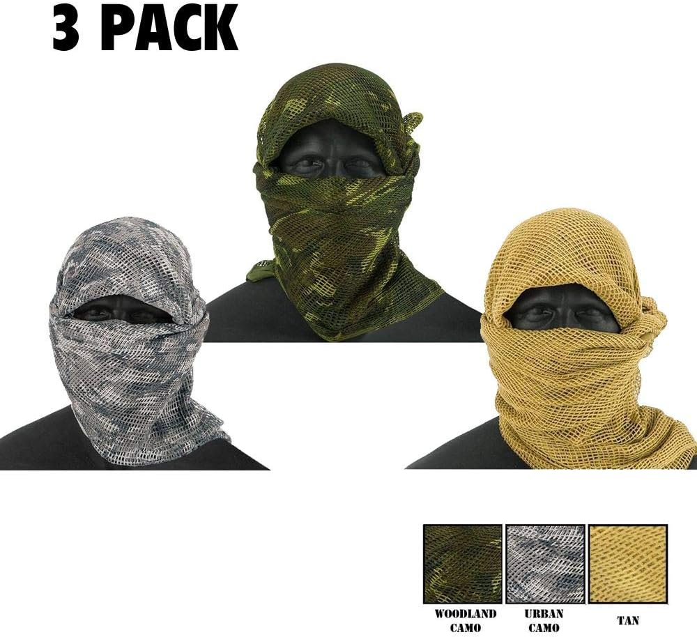 Zephyr Tactical Mesh Sniper Veil Desert Shemagh