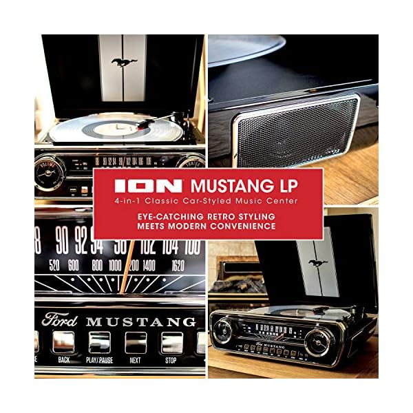 Tocadisco Ion 3 Vel Graba LP Radio Am FM Mustang Ford | Negro - Imagen 7