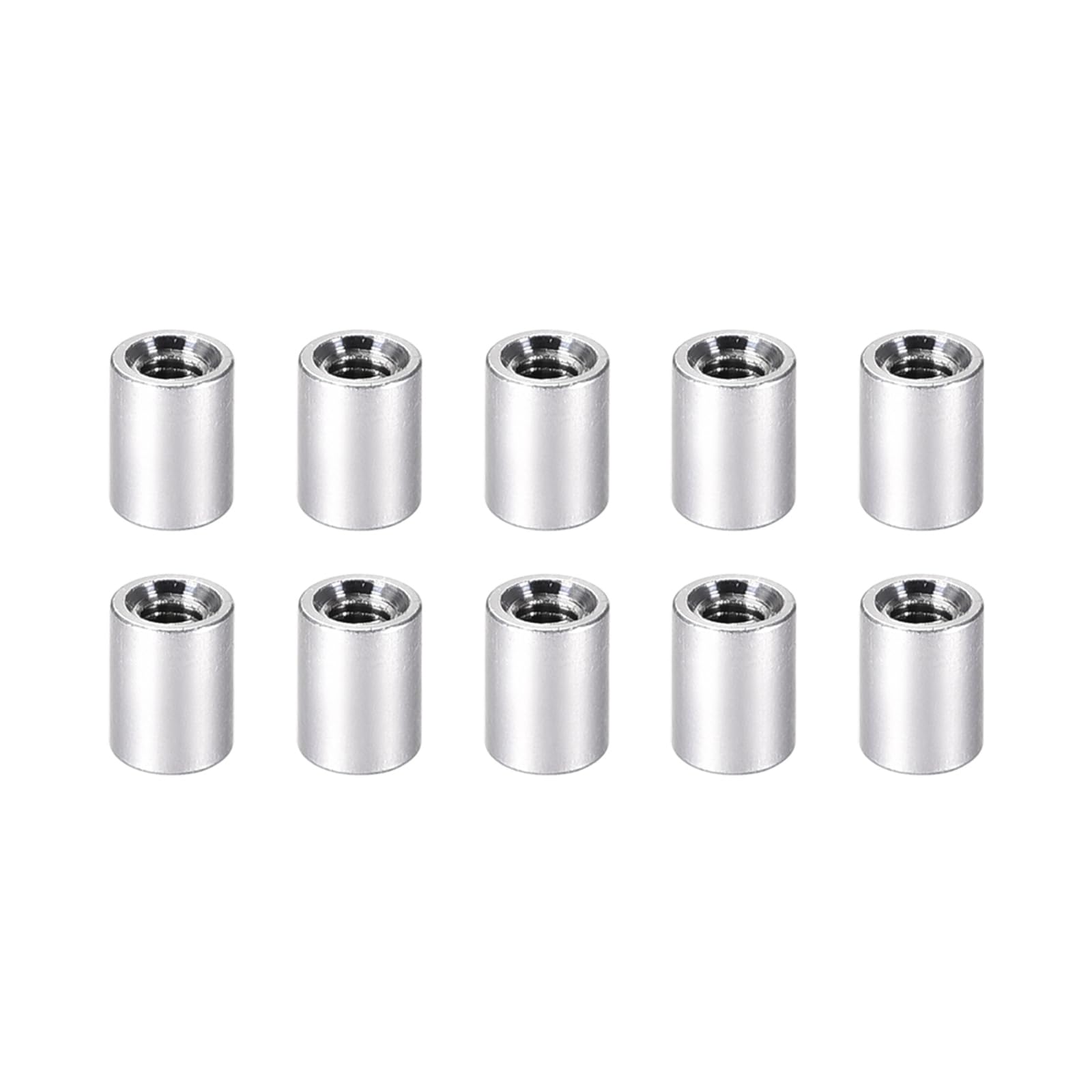 YOKIVE 10 Pcs Standoff Spacer, Aluminum Round Straight Spacer | Prevent Joint Deformation, Great for Robot, Drone (Silver, M3, 6mm)