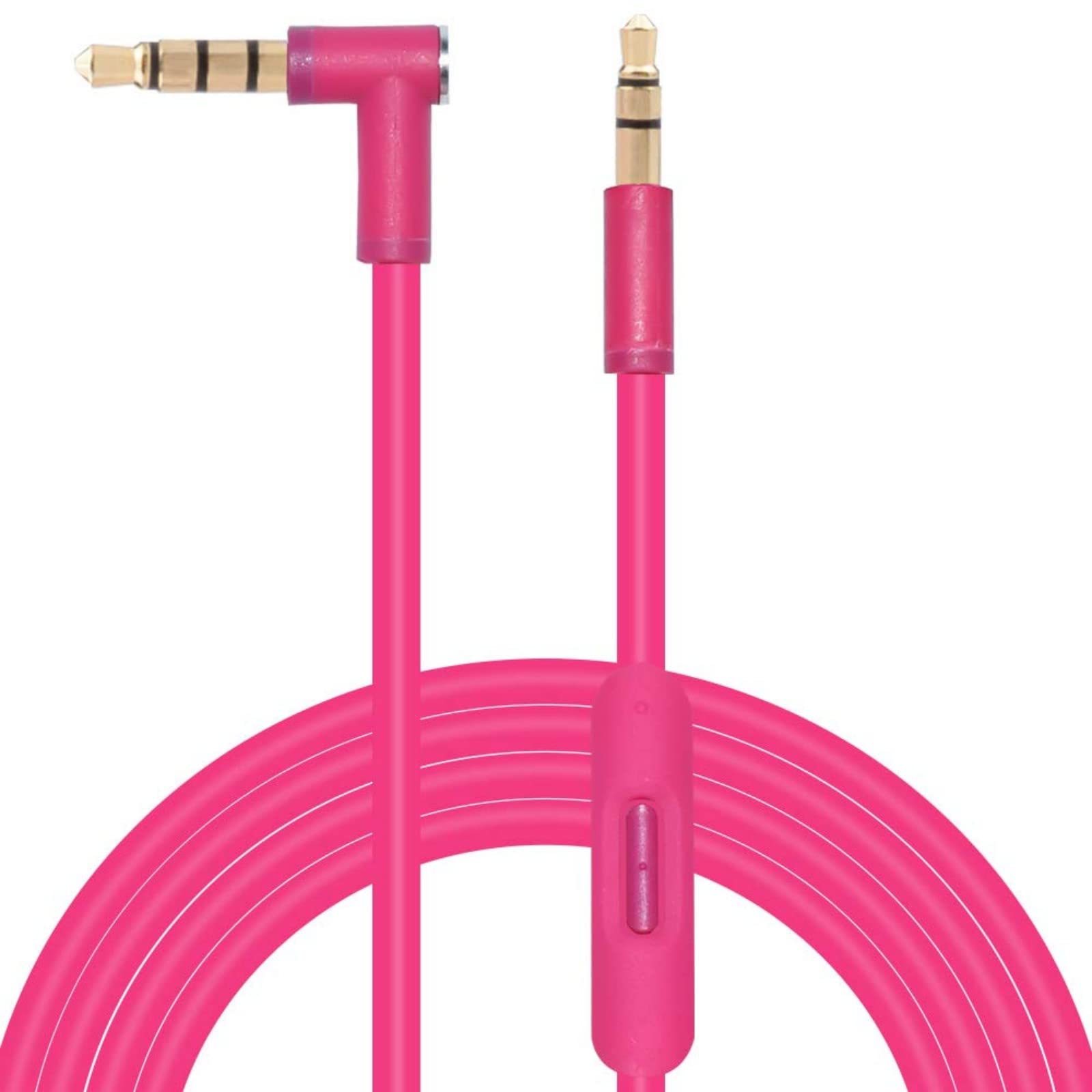 Toxaoii Replacement Audio Cable Cord Wire with In line Microphone and Control Compatible with eats Solo 2 Solo 3, Wireless, Solo HD, Studio 3, Pro, Detox, Mixr, Executive, Pill Headphones(Pink)