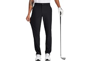 Tyhengta Men's Golf Pants 30"/32"/34" Lightweight Comfy Stretch Work Dress Pants