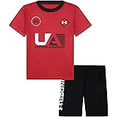 Under Armour boys Boys' Short Sleeve Tee and Short Set, Lightweight and Breathable