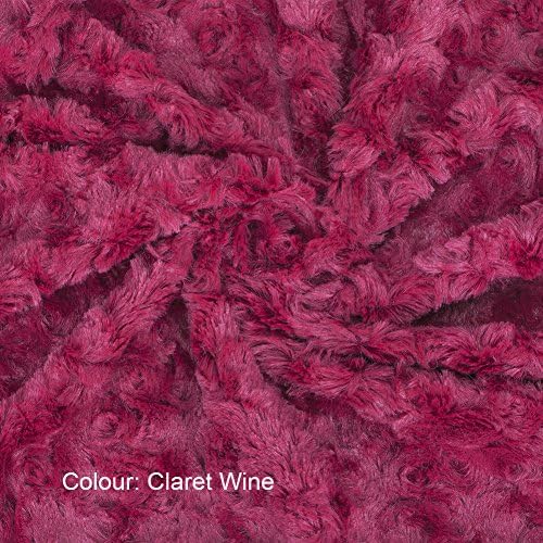 Neotrims Soft Pile Minky Rose Fur Fabric, 20 Colours, Baby Photography Backdrop, Crafts and Apparel. Stunning new Earthy Colours, Swirl Rose Pattern Fur, Luxury Soft Handle, Best Seller.