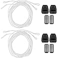Endoto 2 Pairs Shoelace Kit for Salomon, No Tie Round Shoe laces Strings for Salomon Speedcross Ski Shoes