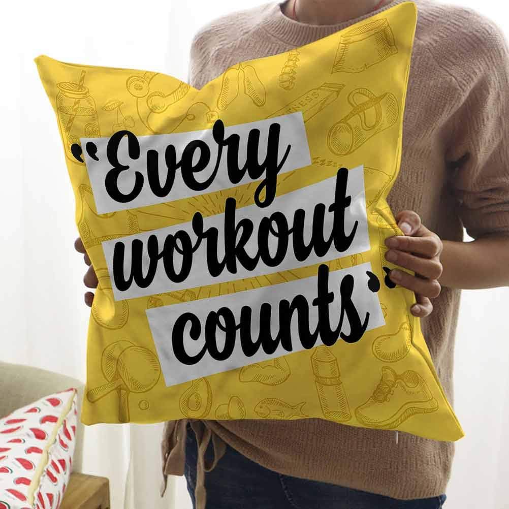 HouseLook Fitness Cushion Cover Decorative Every Workout