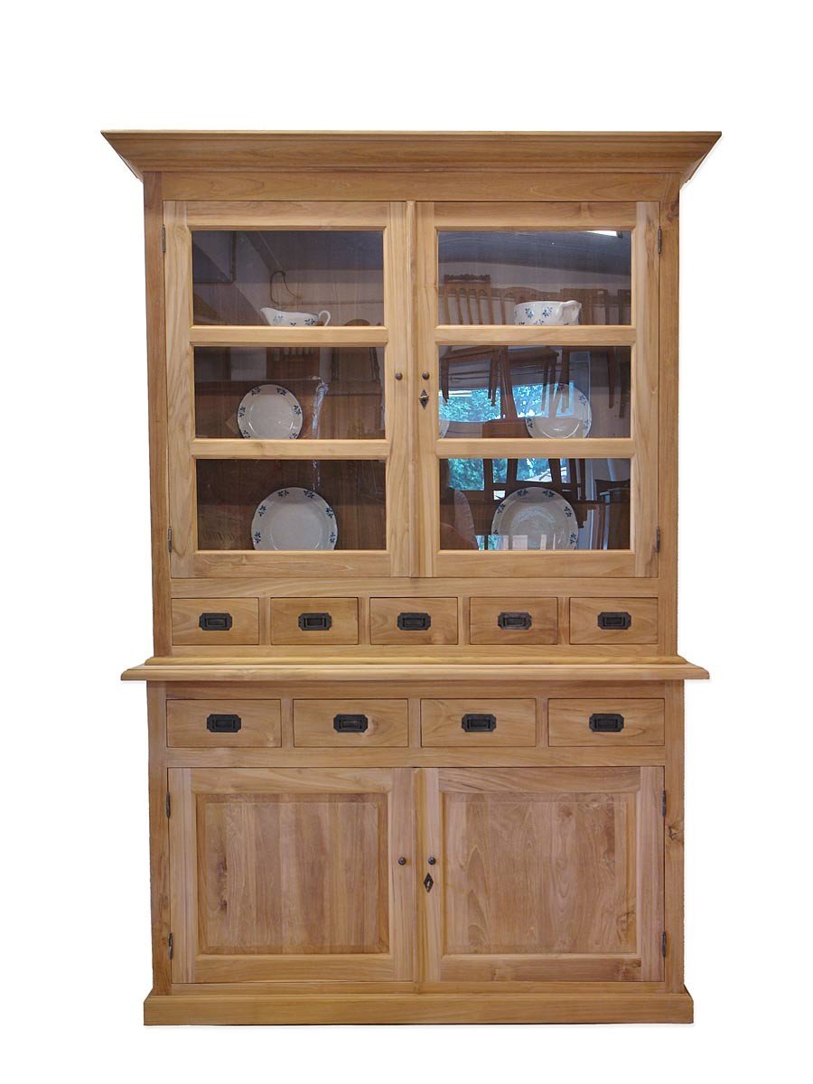Buffetschrank im Landhausstil Teakholz unbehandelt günstig kaufen