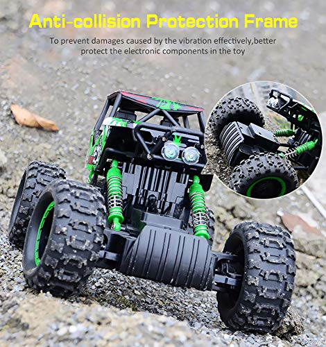 DOUBLE E 1/12 RC Rock Crawler Remote Control Truck 4WD Rechargeable Vehicles Off-Road Car - Thumbnail 5