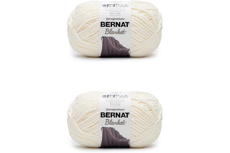 Bernat Blanket Yarn Vintage White 2-pack