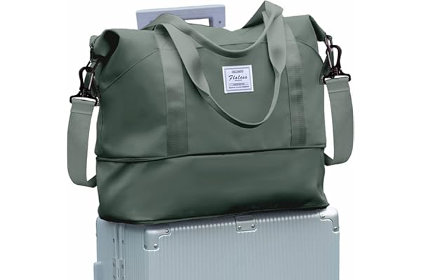 Women Travel Duffle Bag, Sport Gym Tote Bag for Women, Weekender Bag Carry on Bag, Beach Bag Overnight Bag Waterproof Luggage
