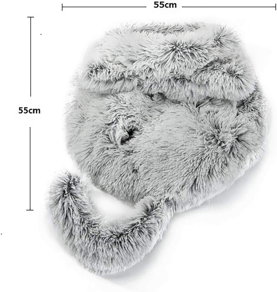 HIPIPET Cat Sleeping Bag Self Warming Cozy Plush Pet Bed Washable Cat Beds for Indoor Cats Cave Warmer for Small Large Cats : Pet Supplies