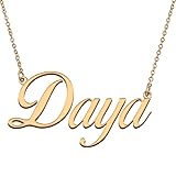 HUAN XUN Customized Custom Simple Any Name Necklace
