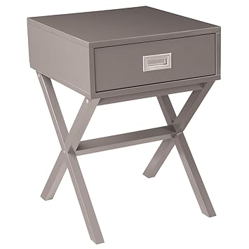 Charles Bentley Retro Side Table Bedside Table Mdf Bedroom