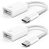USB C to USB Adapter [2 Pack],Type-C (Thunderbolt 3 Compatible) to USB 3.0 OTG Cable for MacBook Pro/Air, iPhone 16 Pro Max/1