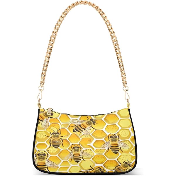 Amazon.com: ALAZA Bee Honeycomb Shoulder Bag Purse for Women Tote