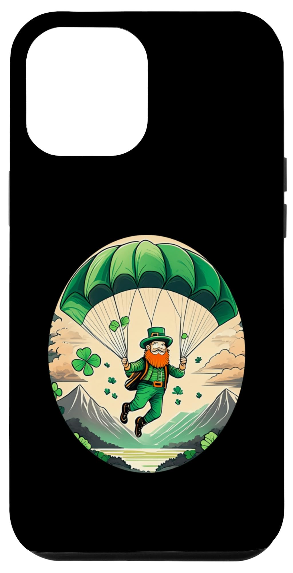 iPhone 13 Pro Max St. Patrick's Day Shamrock St Paddy's Day Paragliding Case