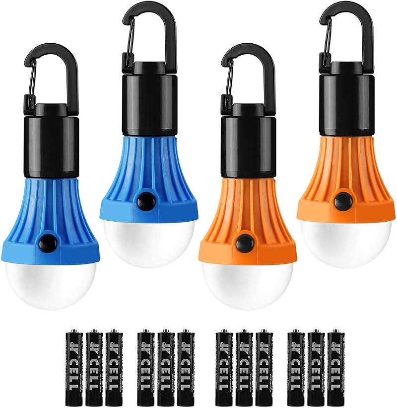 Lepro Camping Lights 4 Pack Battery Powered Tent Lights AAA Included