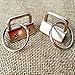 40Pcs Key Fob Hardware, Creatiee Metal Wristlet Sets with Key Rings Key Chains (1 Inch)