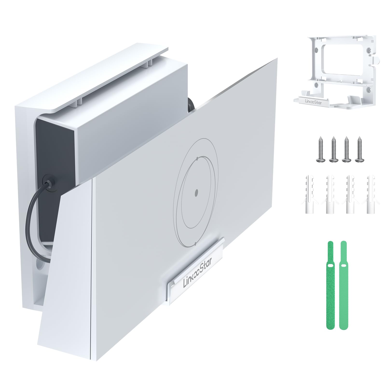 Star-Link Gen 3 Router Mount, All-in-One Star Link Standard V3 Router Wall Mounting for Starlink V3 Mesh Router & Gen3 Power Supply, Space-Saving Bracket Mount Kit- LM-3C