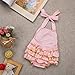 Infant Baby Girl Bodysuit Romper Jumpsuit Playsuit Dot Sunsuit Outfits Clothes (3-6 Months, Pink)