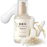 SKINFOOD Rice Serum, 48 Hours Fermented Rice Water Skincare Korean Serum for Face, Korean Rice Skincare for Natural Glow Glass Skin, Pore Minimizer, Rice Water Bright, 55ml/1.86fl.oz.