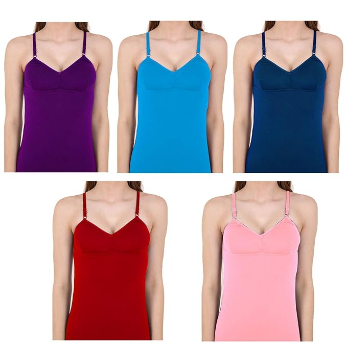 Buy RUBICON, womens/girls cotton comisole, bra slips, nonpadded slips