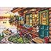 Dimensions Counted Cross Stitch Kit Gold Collection 'Cabin View', 18 Count Ivory Aida, 5'' x 7''