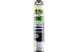 Sprayman Window & Door Expanding Spray Foam - (1x24oz) Low Expansion Polyurethane Spray Foam for Doors, Windows & Walls, Gun Use & Reuseable, Gun&Cleaner NOT Included - 1 Pack