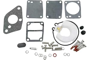 KoiLykke Carburetor Repair Kit for 4HP 5HP Outboard Engine, 855546A1 (1986-2006)
