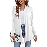 Ladlop Women's Lightweight Open Front Cardigans Long Sleeve Casual Soft Drape Fall Cardigan