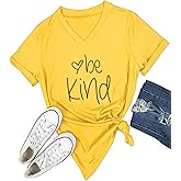 DANVOUY Womens T Shirt Casual Cotton Short Sleeve V-Neck Graphic T-Shirt Tops Tees