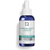 Salicylic + Ferulic Acid Face Serum – Exfoliating, Oil & Blemish Control Serum with Niacinamide & Calendula – Clarifying Antioxidant Formula for Oily, Acne-Prone Skin – 1 fl oz