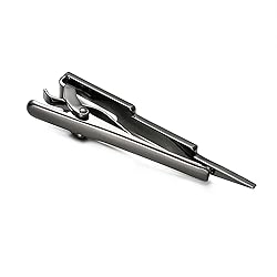 Yoursfs Black Cool Lightning Bolt Tie Clip for Men