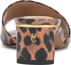Vince Camuto Women's Linanna Heeled Sandal, Leopard