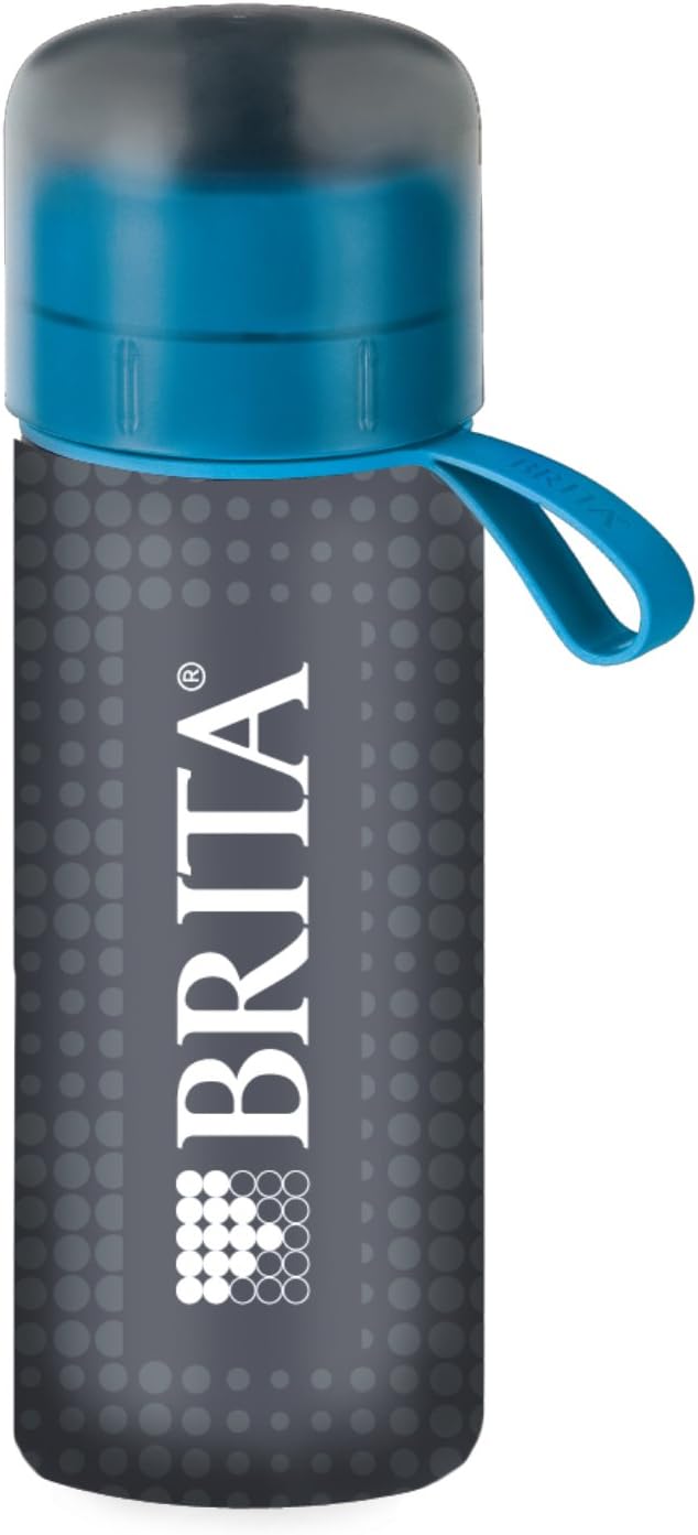Amazon ブリタ 水筒 直飲み 600ml 携帯用 浄水器 ボトル カートリッジ 1個付き フィル ゴー アクティブ ブルー ボトルカバー付き 日本正規品 ブリタ Brita 携帯用浄水器