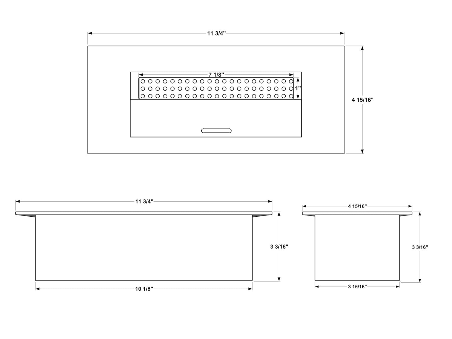 Ignis EB1200 Dimensions