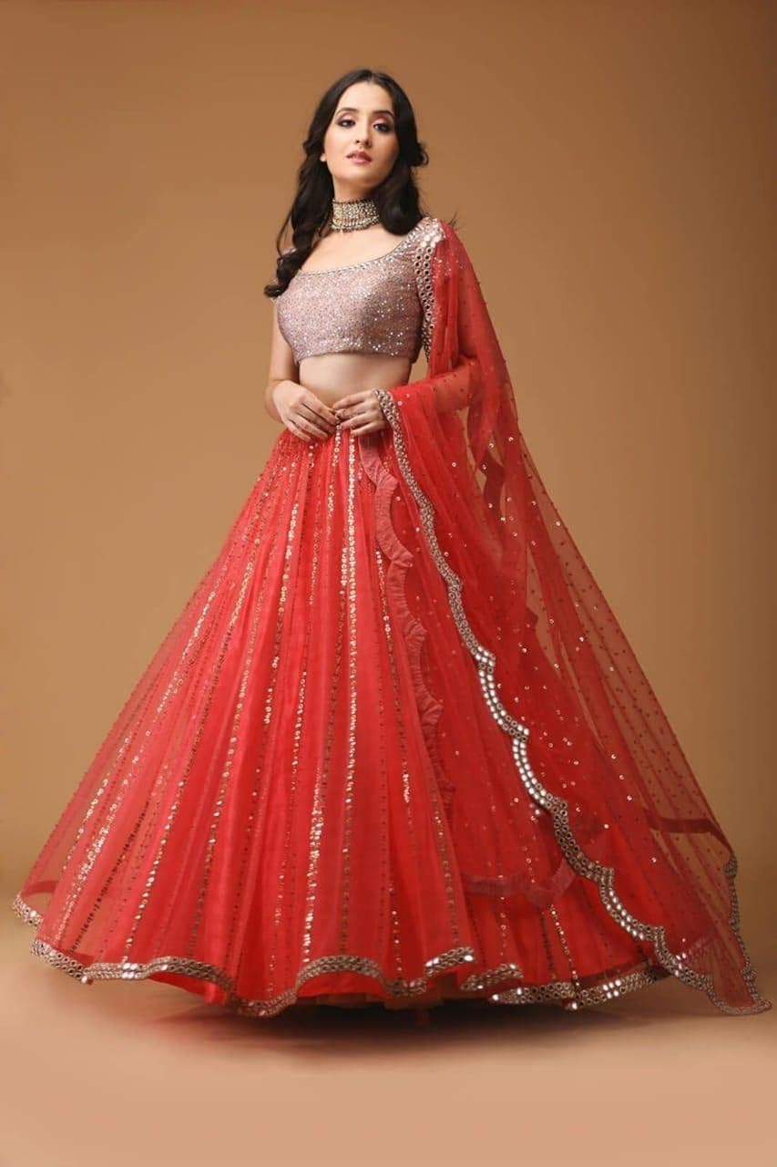 mashur fabwomen'sembroidered multicolour semi stitched lehengas, lehenga choli (red_s_freesize)