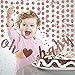 Rose Gold Glittery Oh Baby Banners and Rose Gold Circle Dots Garland(25pcs Circle Dots) -Baby Shower Party Decoration Supplies