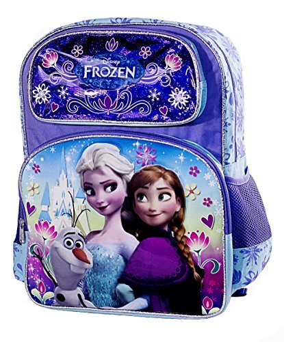 Disney Frozen Backpack, Elsa, Anna, Olaf, Large 16" School Bag