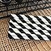 NYKKOLA Striped Paper Black White-7.75 Inches Disposable Drinking Straws, 100 Count