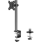 MOUNTUP Single Monitor Mount, Adjustable Monitor Stand for Max 32 Inch Flat Curved Computer Screen, Monitor Arm Desk Mount Fi