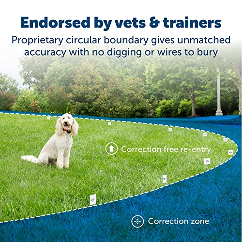 PetSafe America's Safest Pet Fence - The Original Wireless Containment System - Covers up to 1/2 Acre for dogs 8lbs+, Tone / Static - Parent Company INVISIBLE FENCE Brand